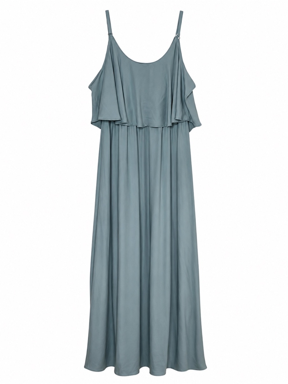 Show Me Your MuMu Caitlin Ruffle Maxi Sage GreenChiffon Dress Size X-Large